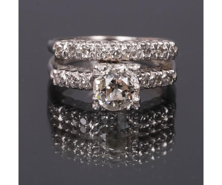 Art Deco engagement ring and diamond