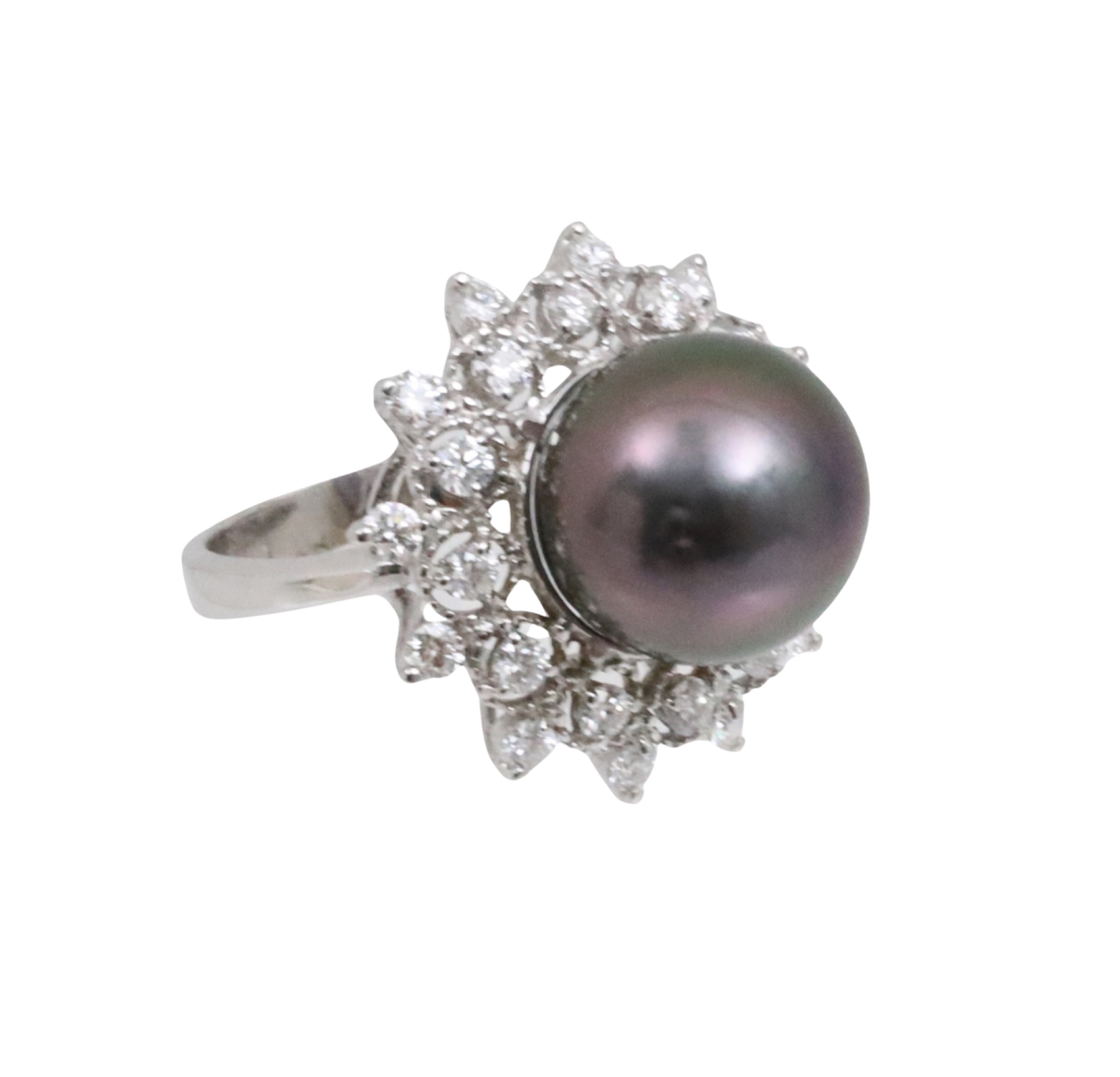 14K WG SOUTH SEA PEARL DIAMOND 3ccae2