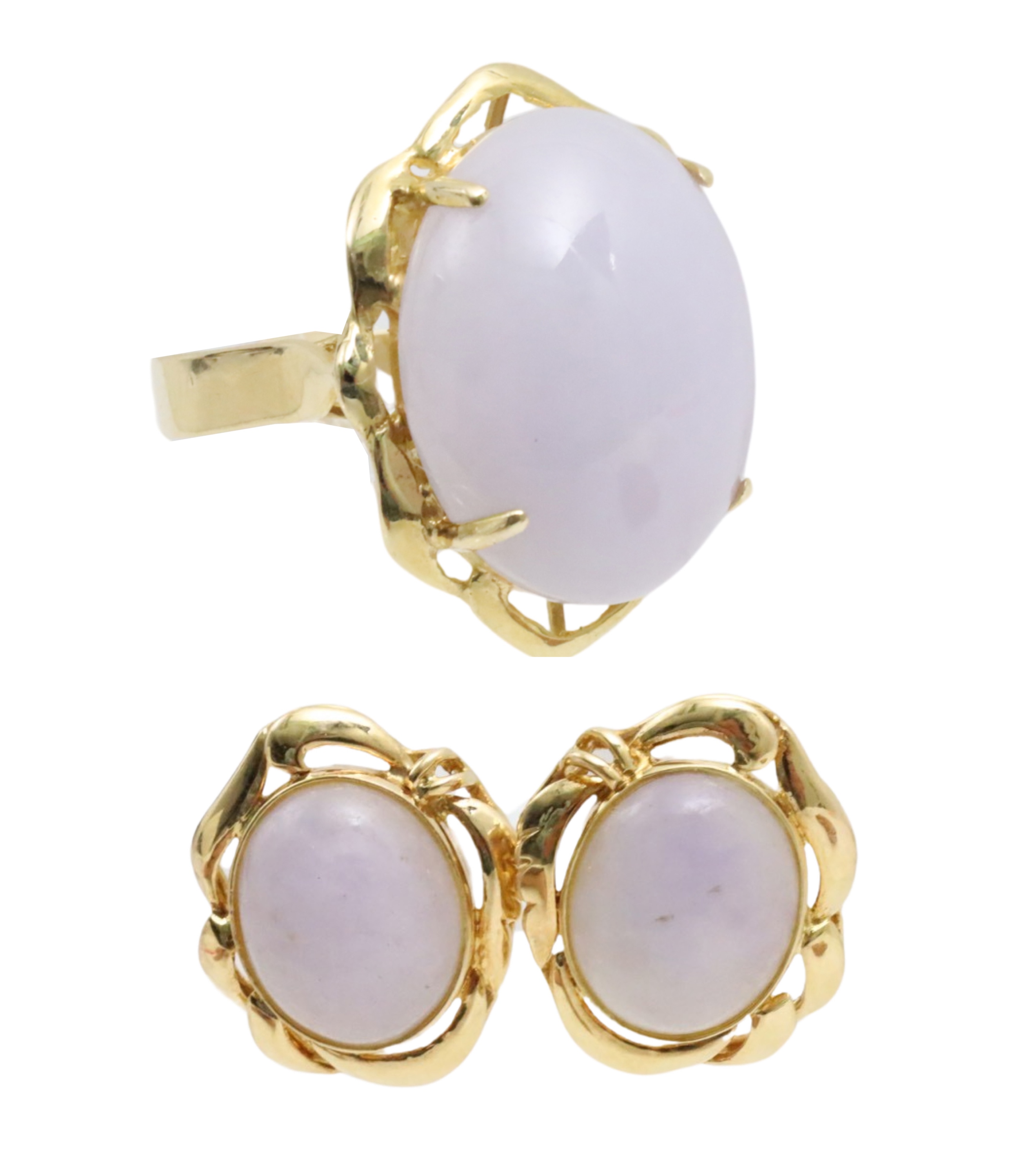 14K YG MOON STONE RING PR OF 3ccb06