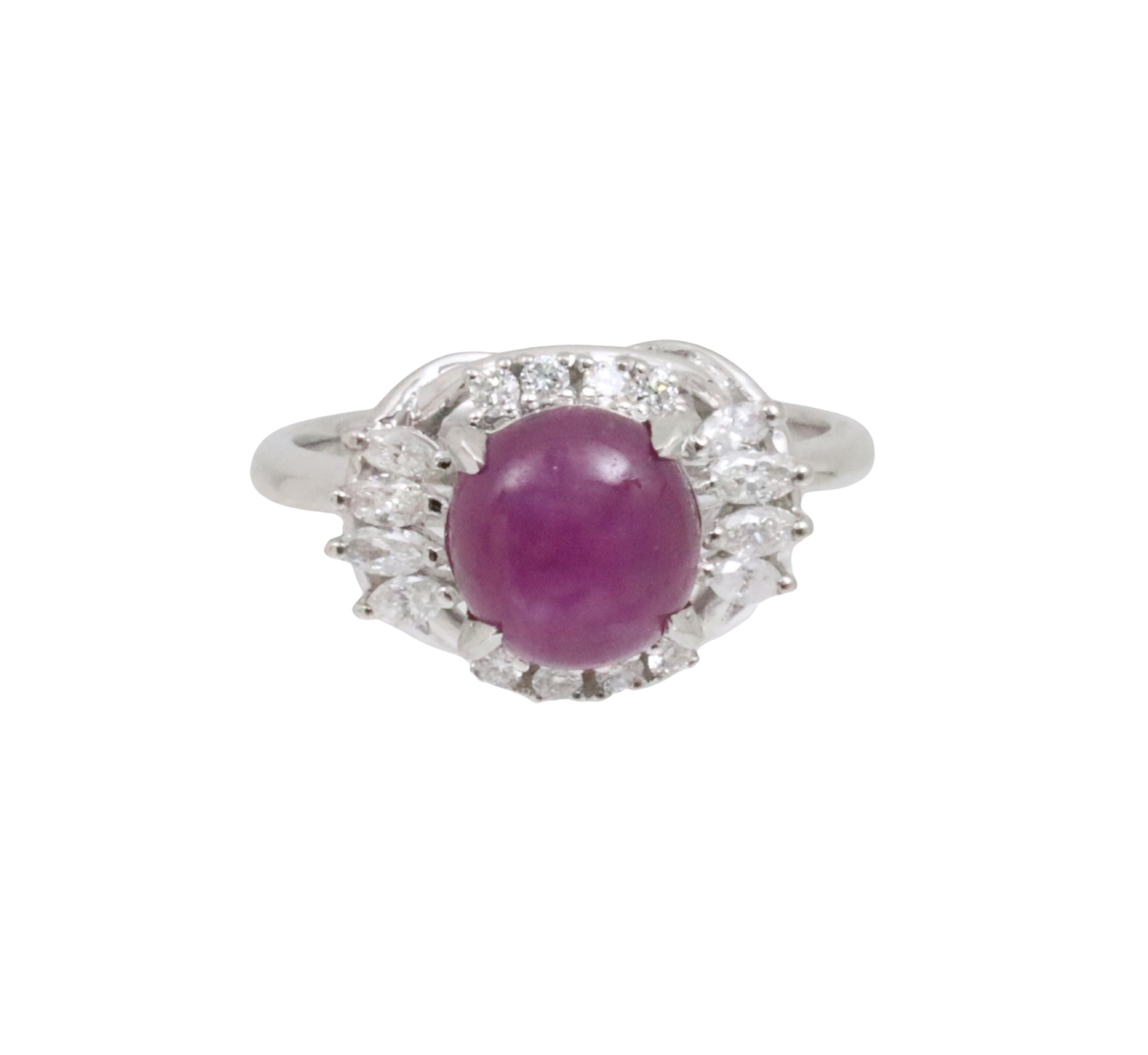 PLATINUM 2 87 CT RUBY DIAMOND 3ccb20