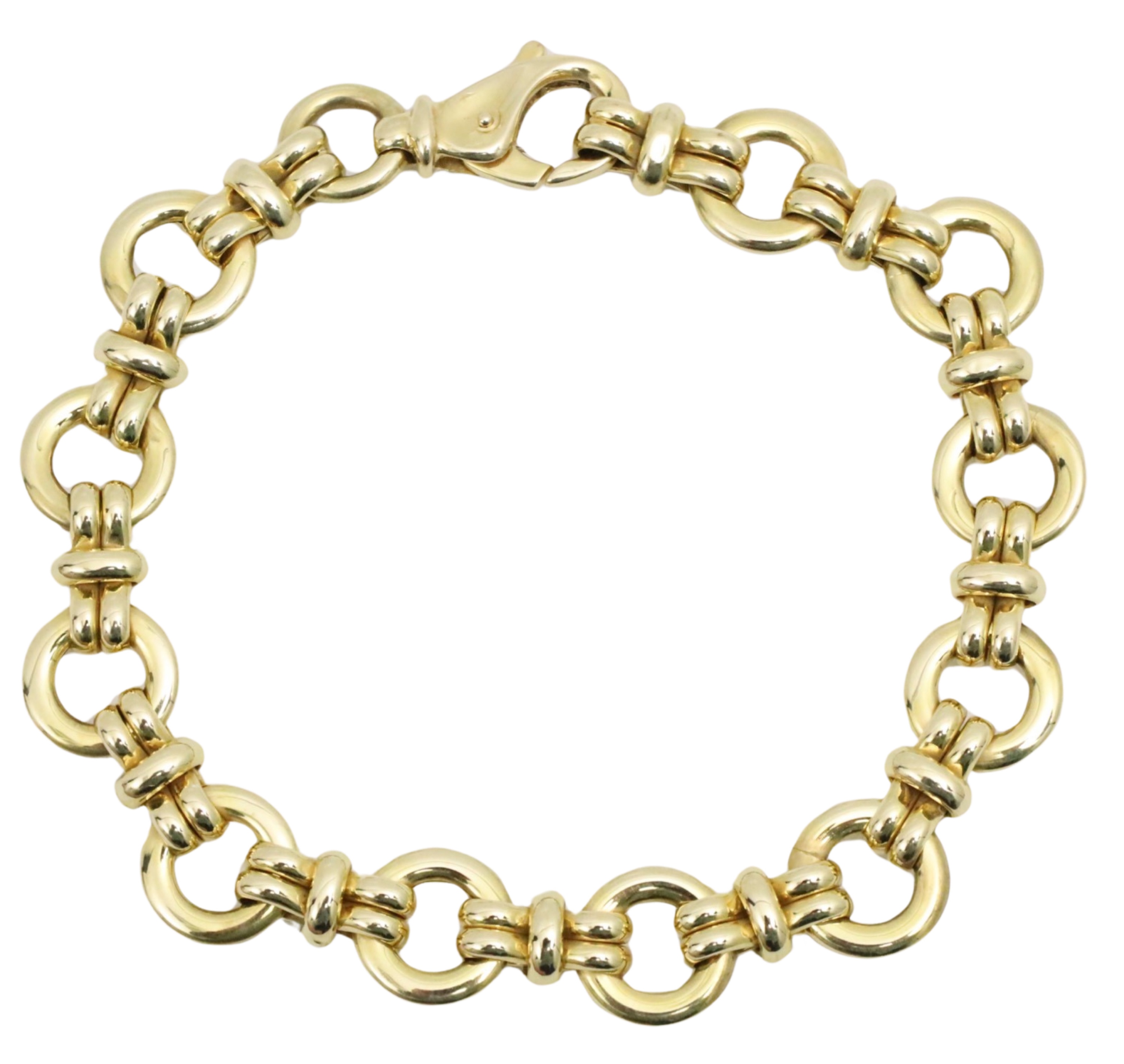 14K YG LINK CIRCLE 8 BRACELET 3ccb39