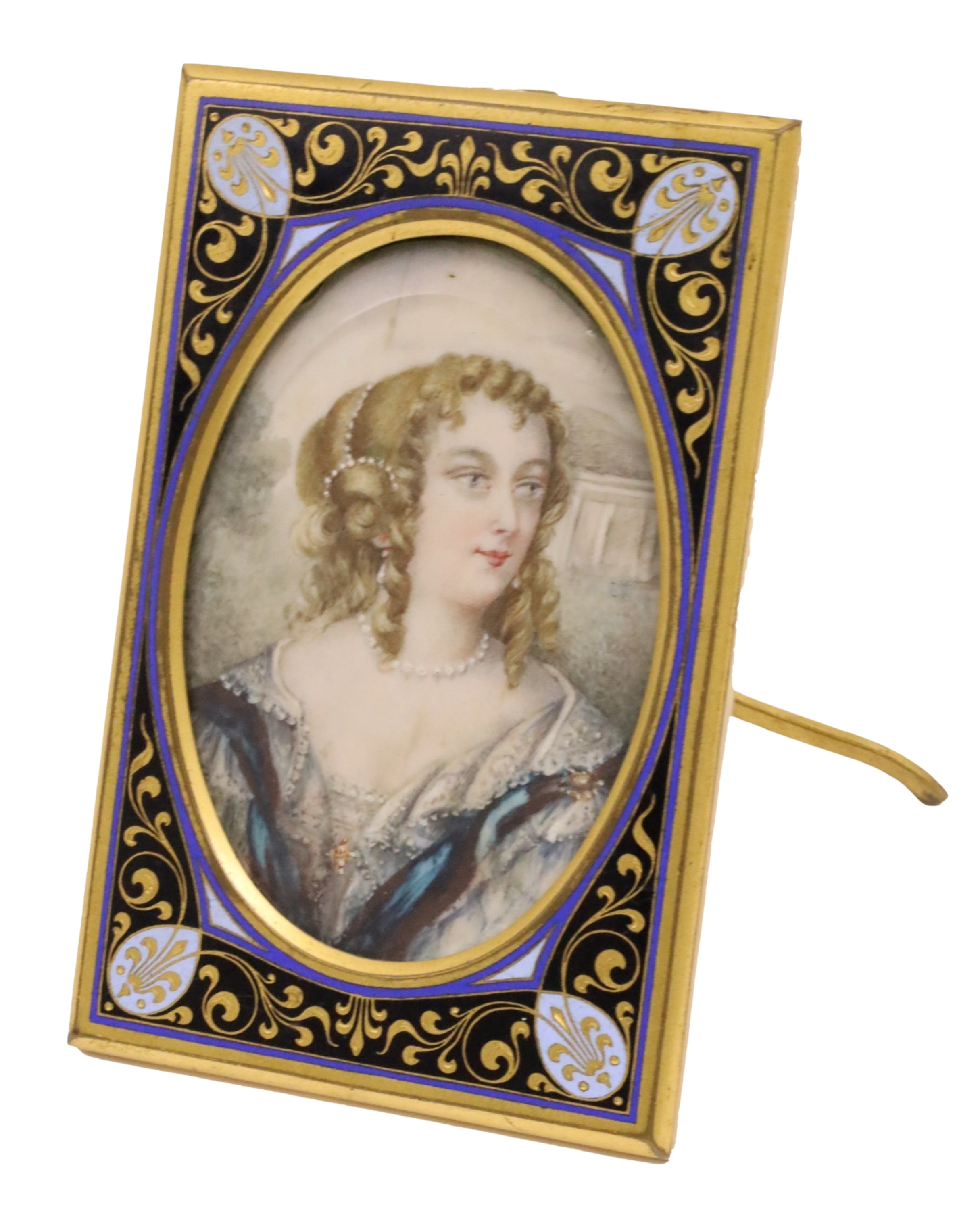 FRENCH PORTRAIT IN CHAMPLEVE AND 3ccb67