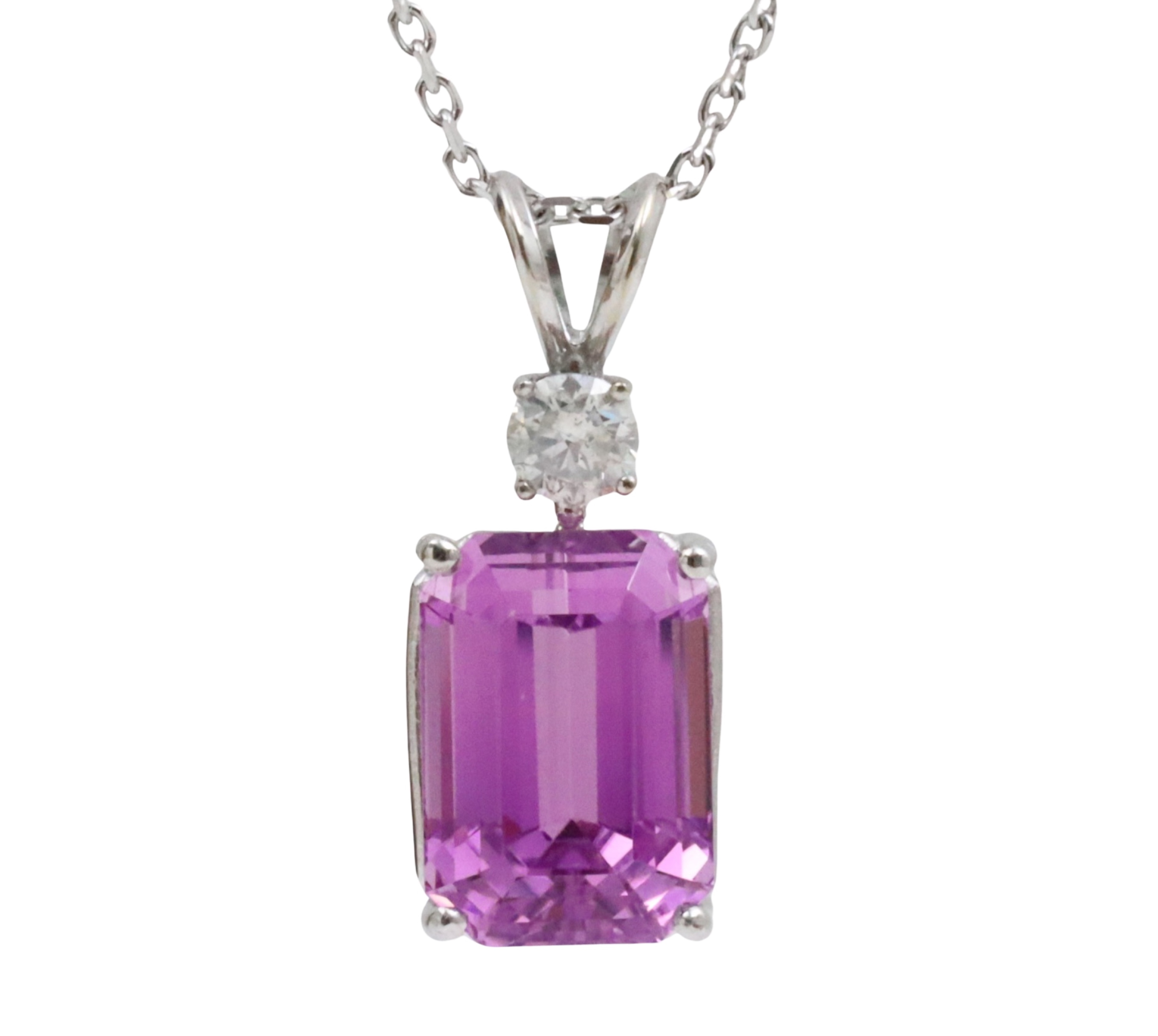 14K TOURMALINE DIAMOND PENDANT 3ccb69