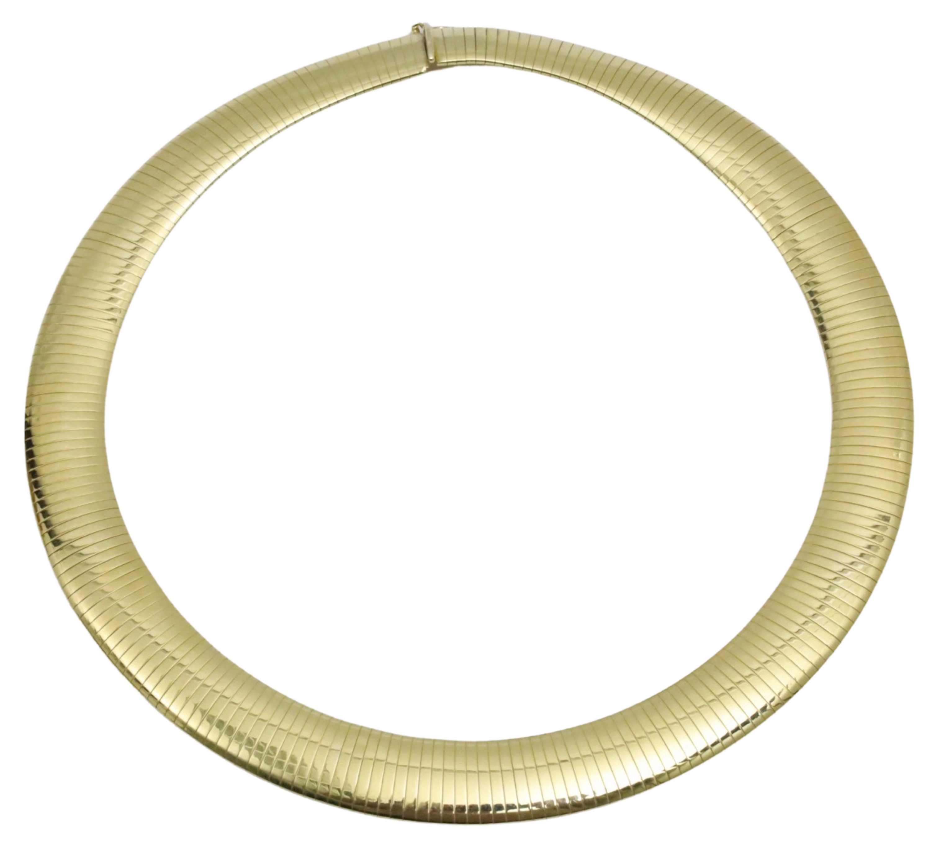 14K ITALIAN YG 18 OMEGA STYLE 3ccb78