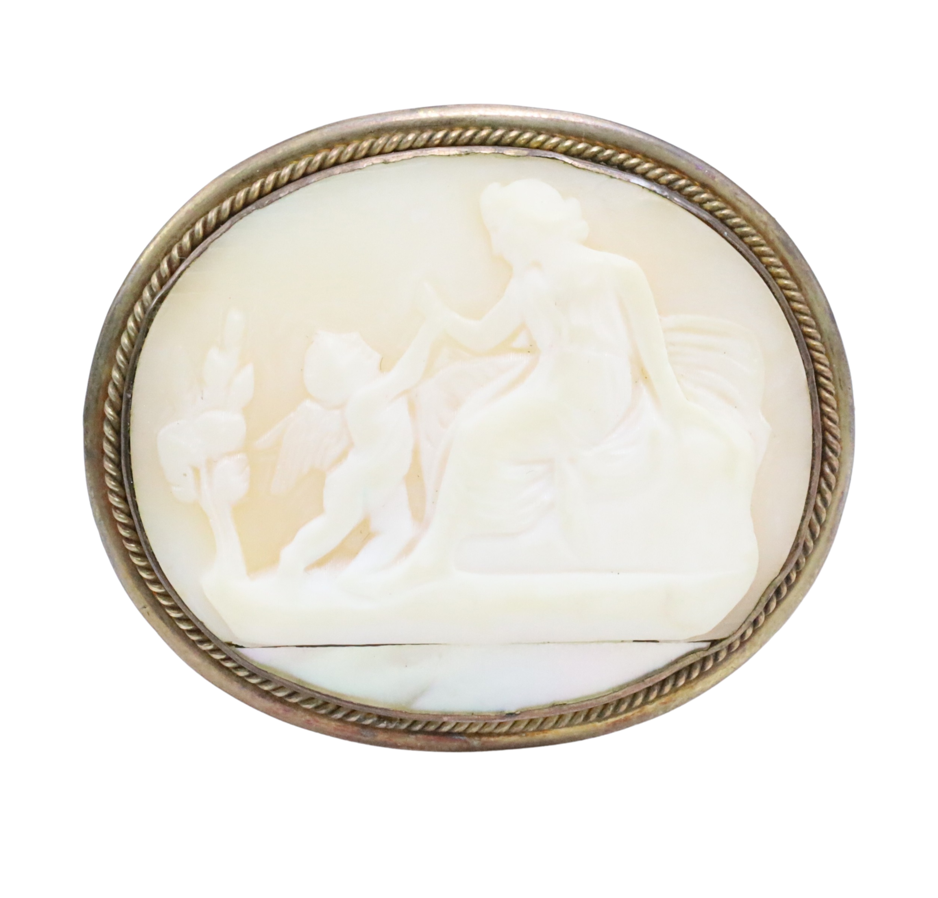 ANTIQUE OVAL CAMEO BROOCH Antique 3ccb9b
