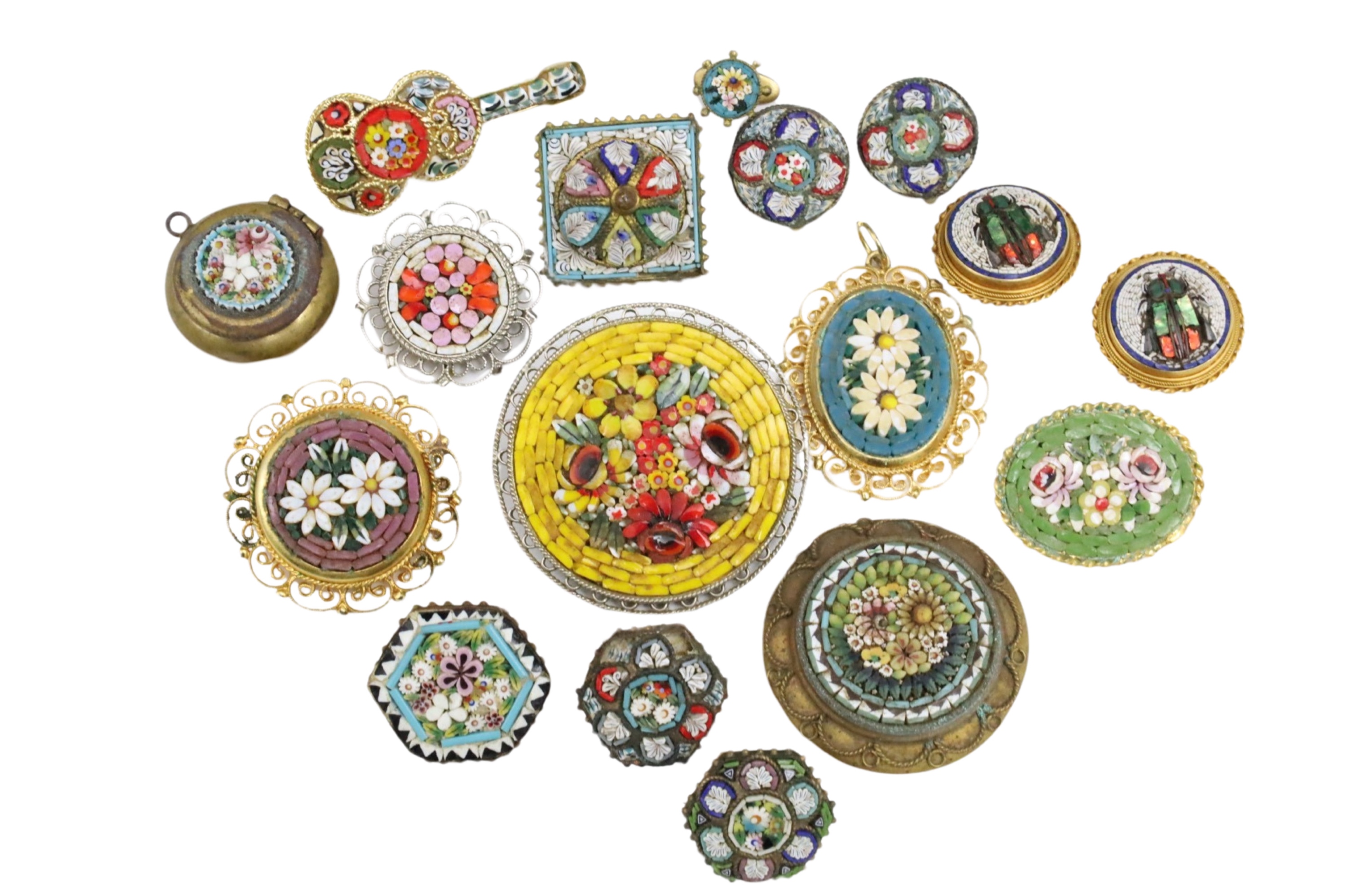 17 PCS OF ITALIAN MICRO & MOSAIC