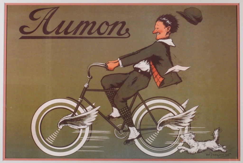 MARCEL JACQUIER AUMON BICYCLE ADVERTISEMENT
