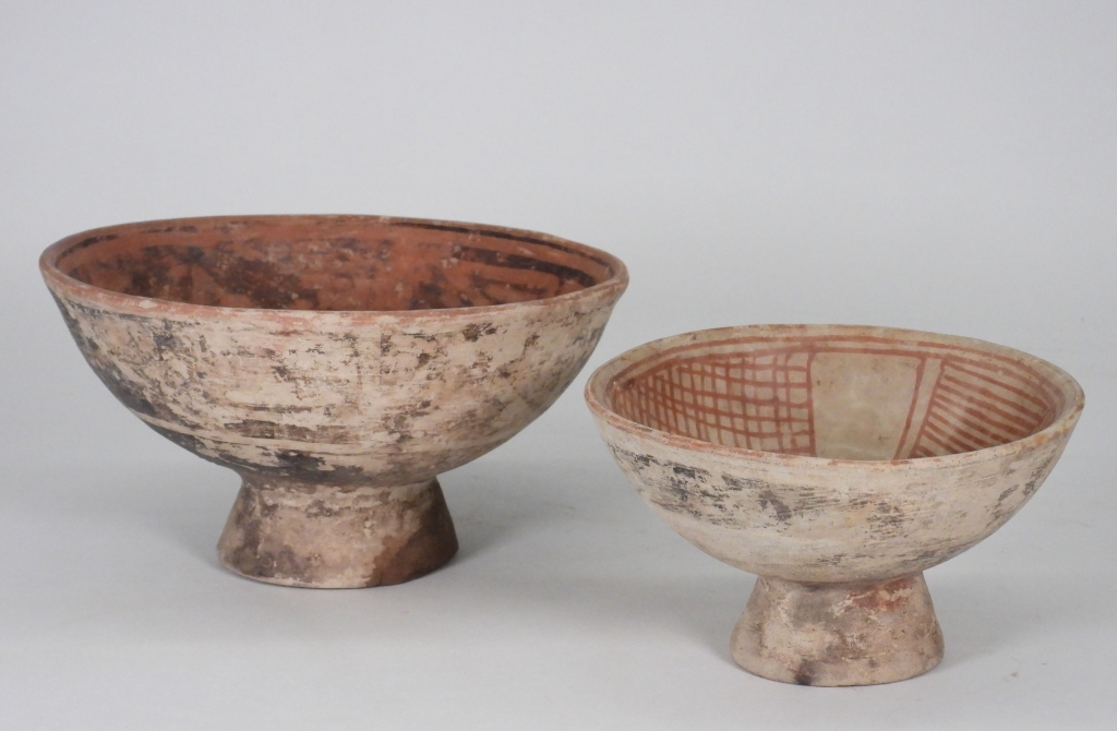 2PC CARCHI PRE-COLUMBIAN POTTERY BOWLS