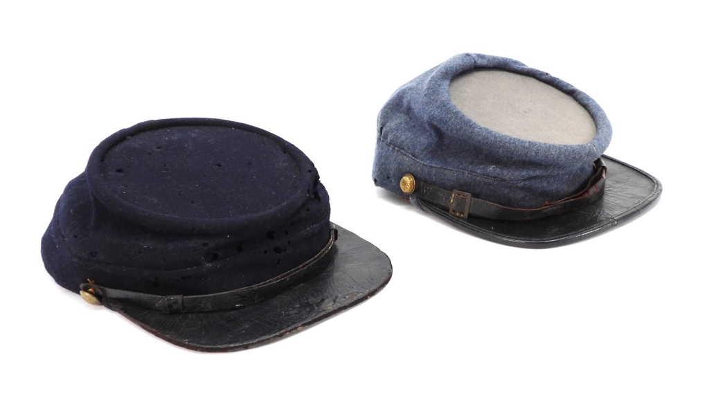 TWO POST CIVIL WAR KEPI'S United