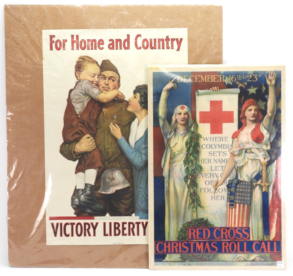 TWO WWI POSTERS United States,C.