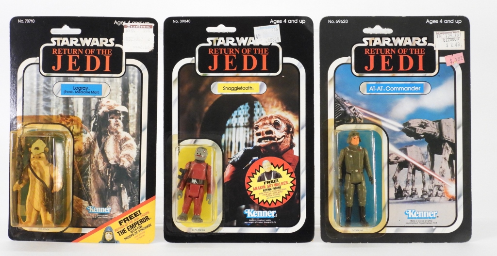 3PC KENNER STAR WARS ROTJ MOSC 3cce64