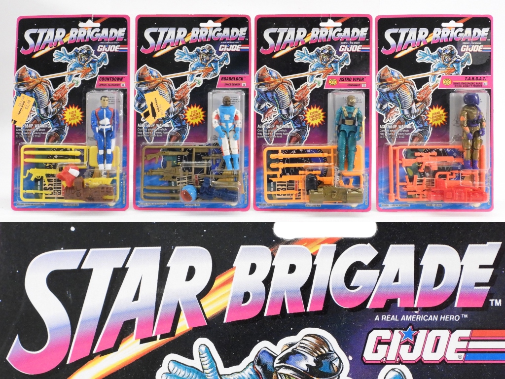 4PC 1993 HASBRO STAR BRIGADE MOSC FIGURE