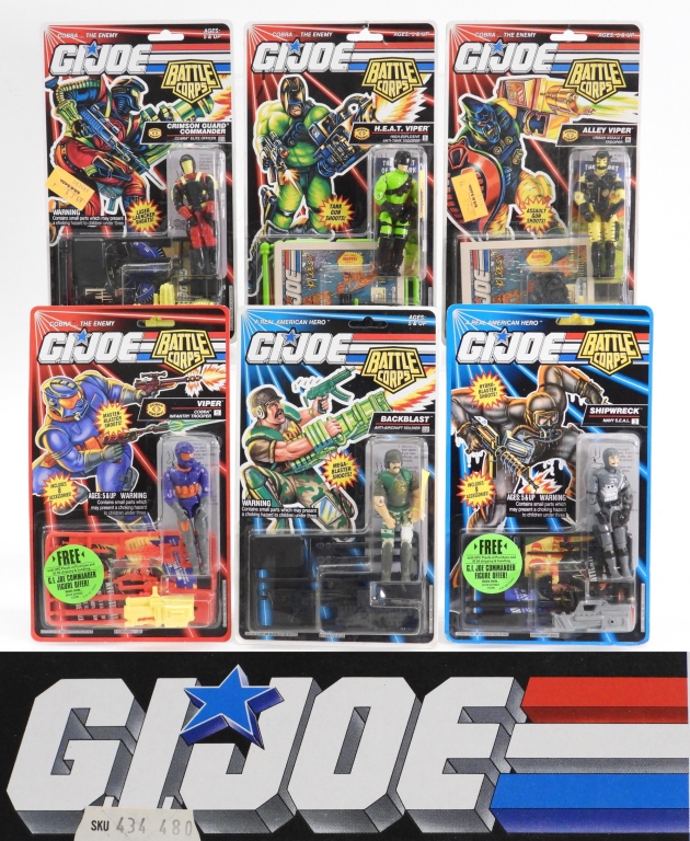 6PC HASBRO GI JOE BATTLE CORPS MOSC