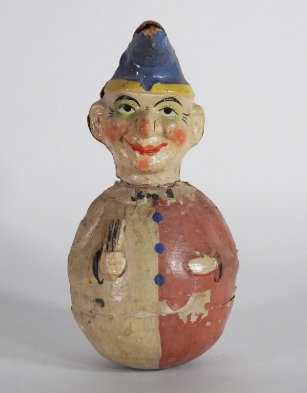 EARLY PAPIER MACHE ROLY-POLY MUSICAL