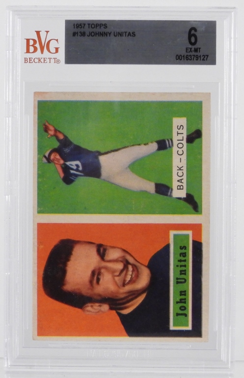 1957 TOPPS FOOTBALL 138 JOHNNY 3ccee3