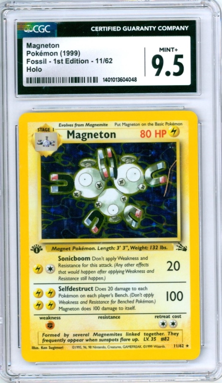 1999 POKEMON FOSSIL 1ST ED MAGNETON 3ccf15