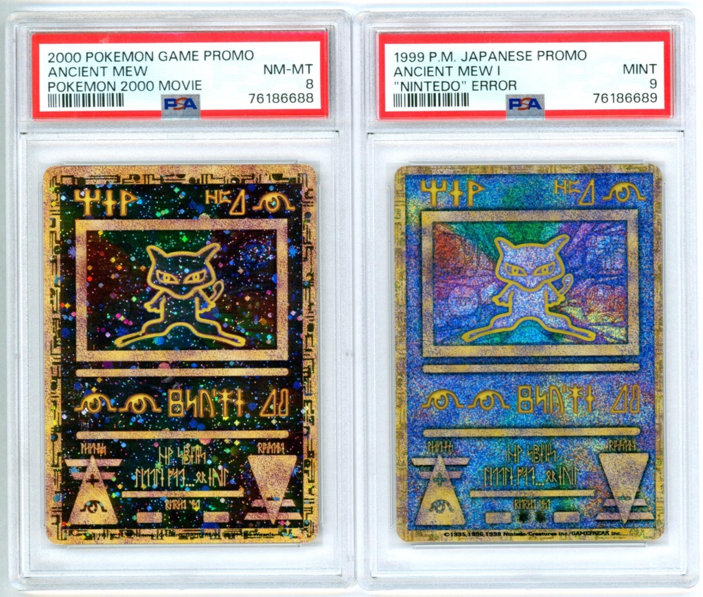 2PC POKEMON ANCIENT MEW ERROR PROMO 3ccf1e