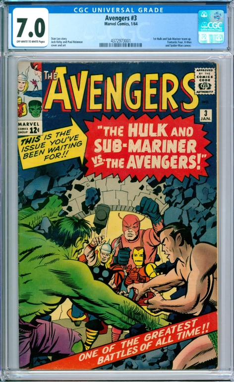 MARVEL COMICS AVENGERS #3 CGC 7.0