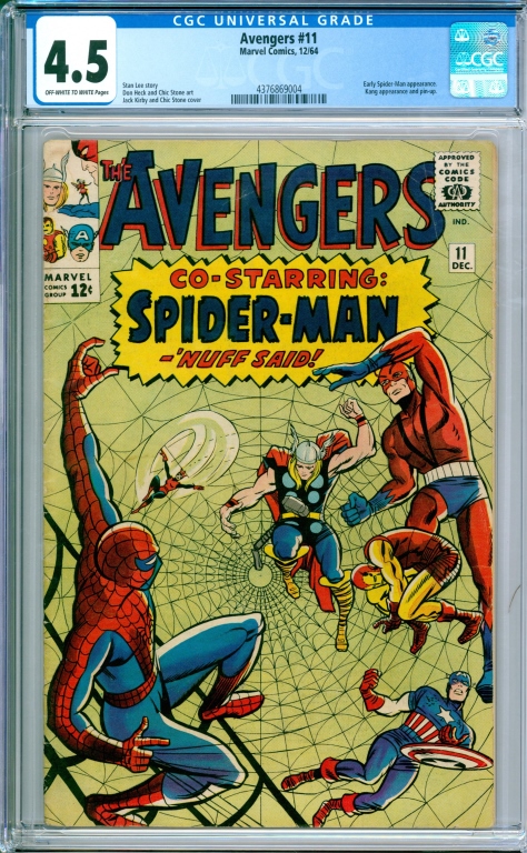 MARVEL COMICS AVENGERS #11 CGC