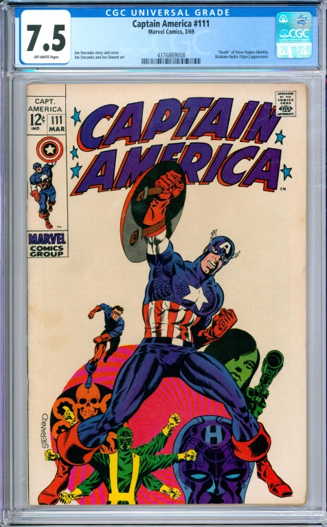 MARVEL COMICS CAPTAIN AMERICA #111 CGC