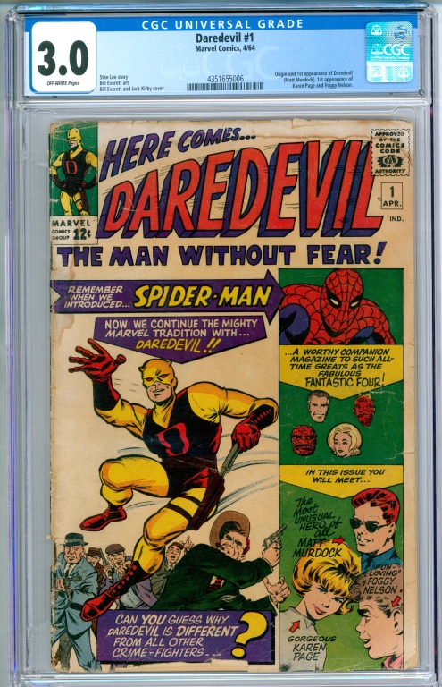 MARVEL COMICS DAREDEVIL 1 CGC 3ccff7