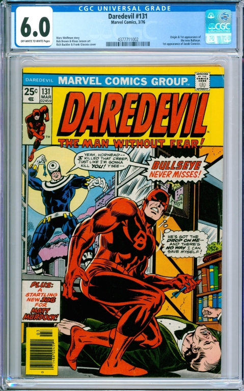 MARVEL COMICS DAREDEVIL #131 CGC 6.0