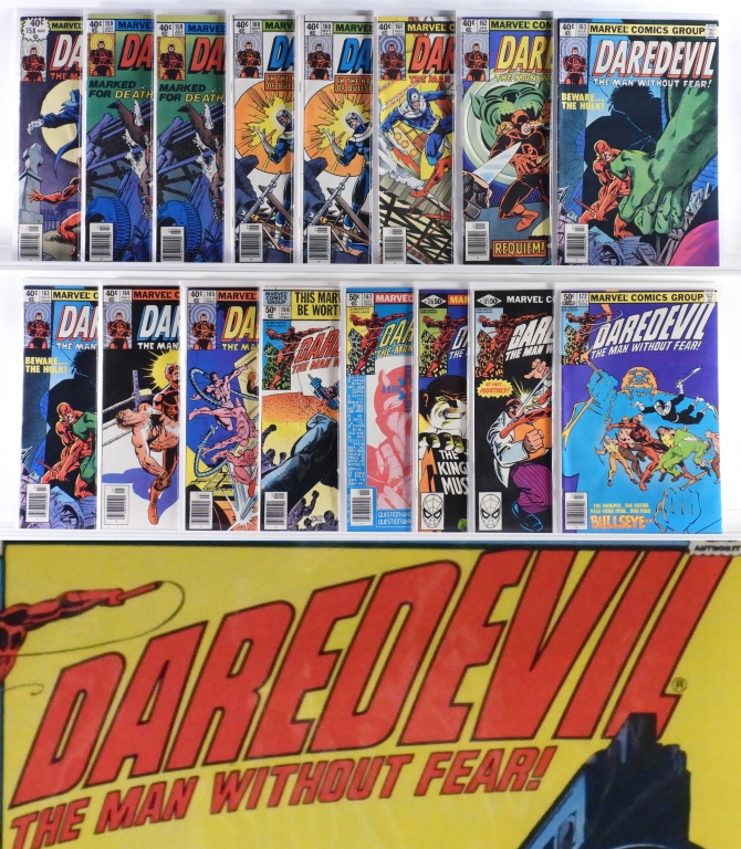 27PC MARVEL COMICS DAREDEVIL 158 184 3cd000