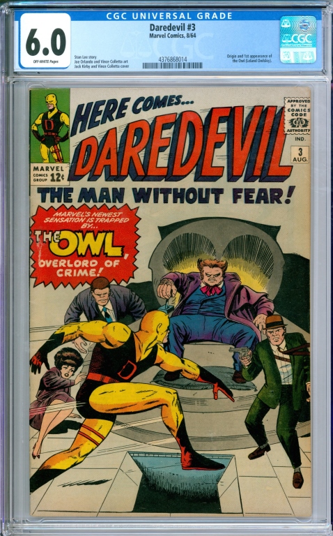 MARVEL COMICS DAREDEVIL 3 CGC 3ccff9