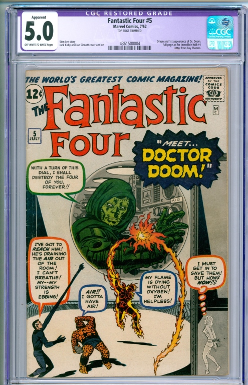 MARVEL COMICS FANTASTIC FOUR 5 3cd018