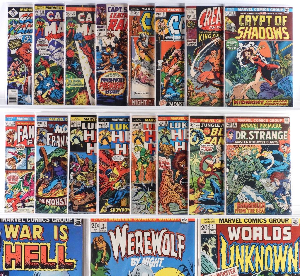 33PC MARVEL COMICS BRONZE AGE HERO