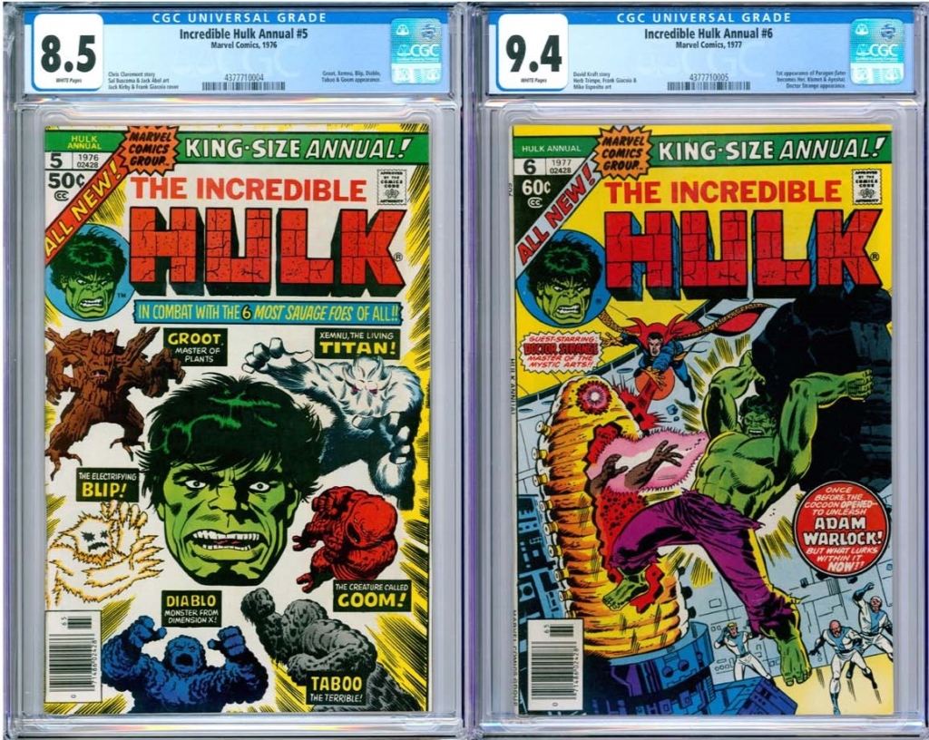 2PC MARVEL COMICS INCREDIBLE HULK