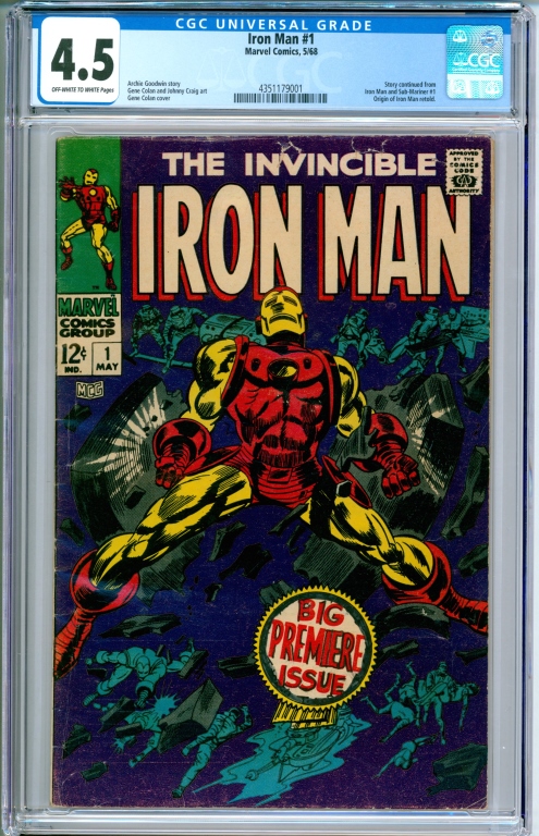 MARVEL COMICS IRON MAN 1 CGC 4 5 3cd077