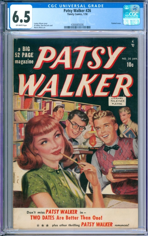 TIMELY COMICS PATSY WALKER #26 CGC 6.5