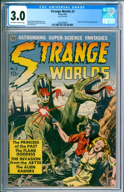 AVON STRANGE WORLDS #3 CGC 3.0