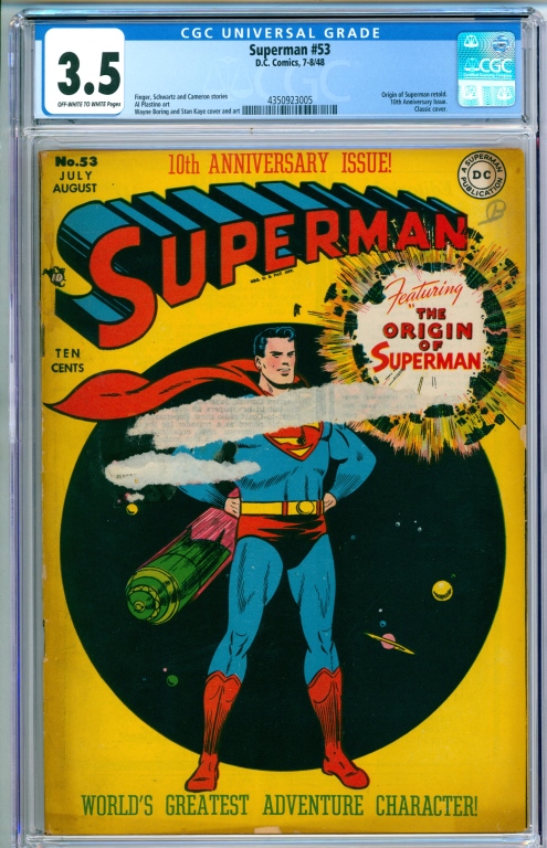 DC COMICS SUPERMAN #53 CGC 3.5