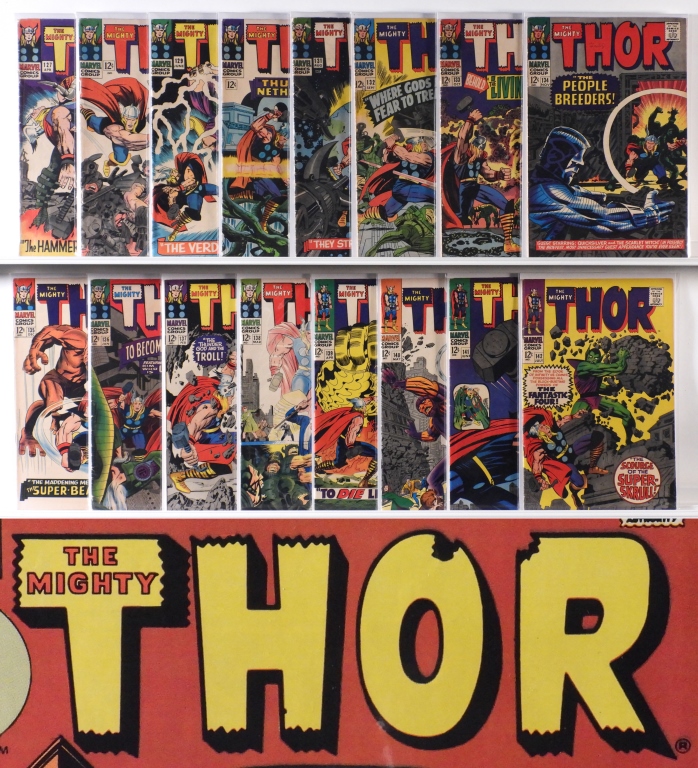 104PC MARVEL COMICS THOR #127-#240 GROUP