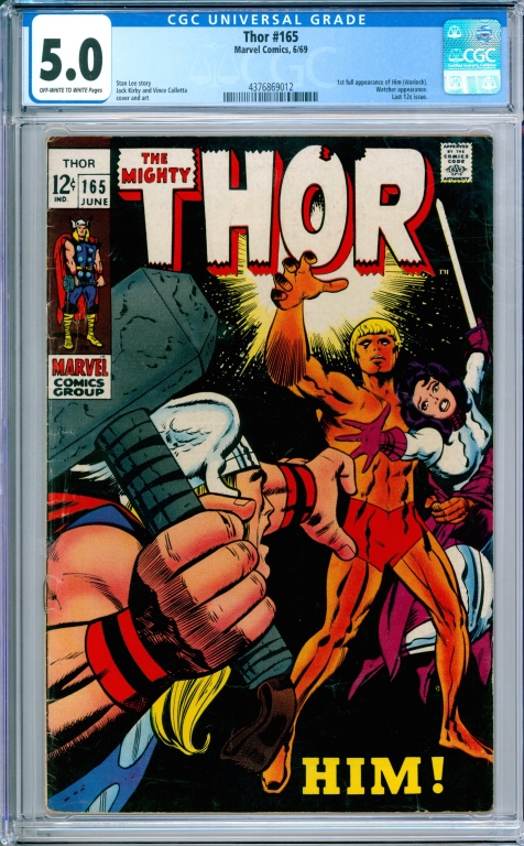 MARVEL COMICS THOR #165 CGC 5.0