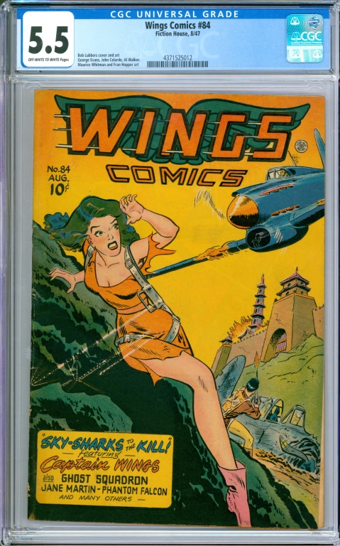 FICTION HOUSE WINGS COMICS 84 3cd125