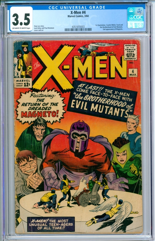 MARVEL COMICS X-MEN #4 CGC 3.5