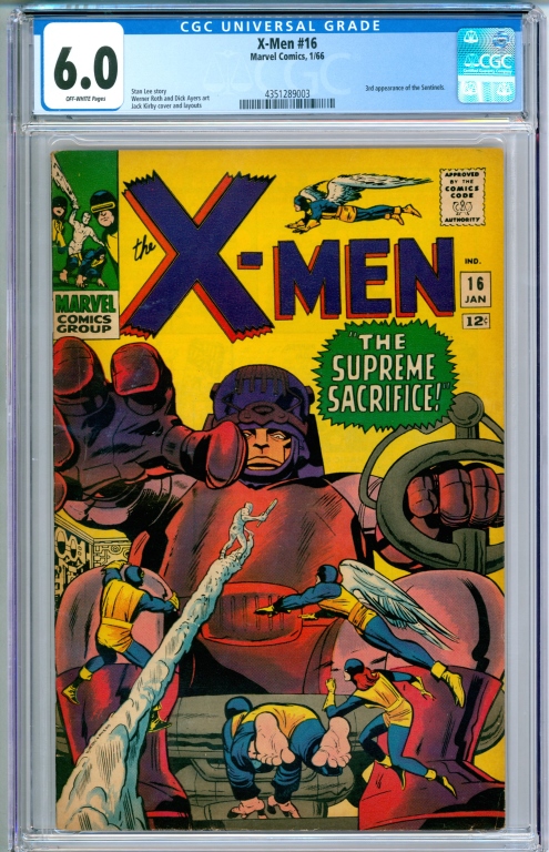 MARVEL COMICS X-MEN #16 CGC 6.0