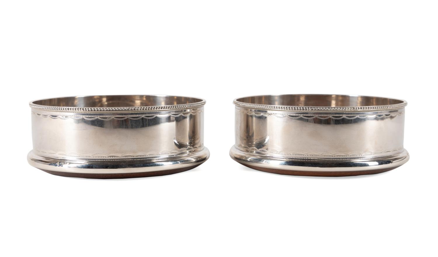 PAIR ELIZABETH II STERLING SILVER WINE