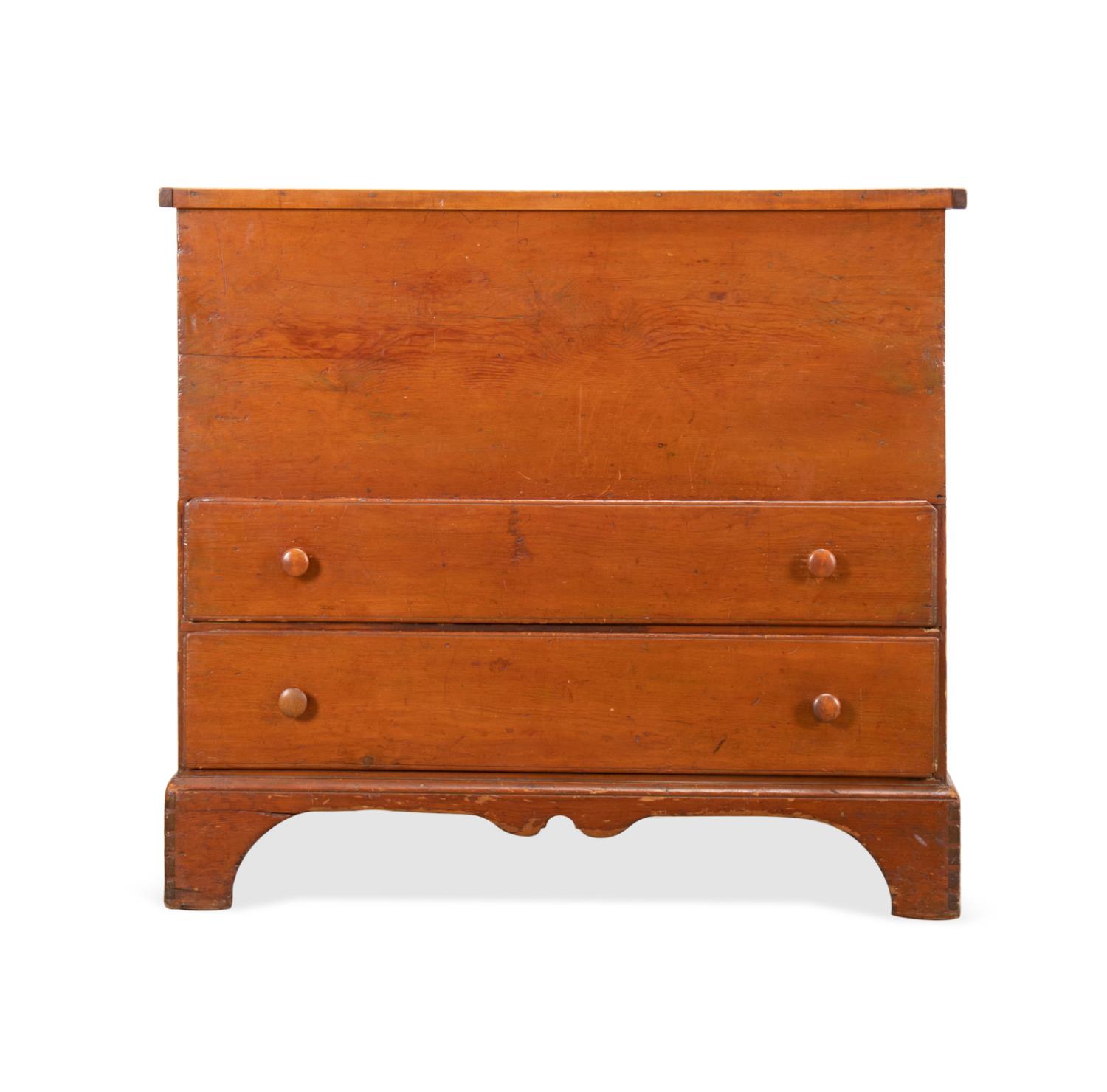 AMERICAN PRIMITIVE BLANKET CHEST,