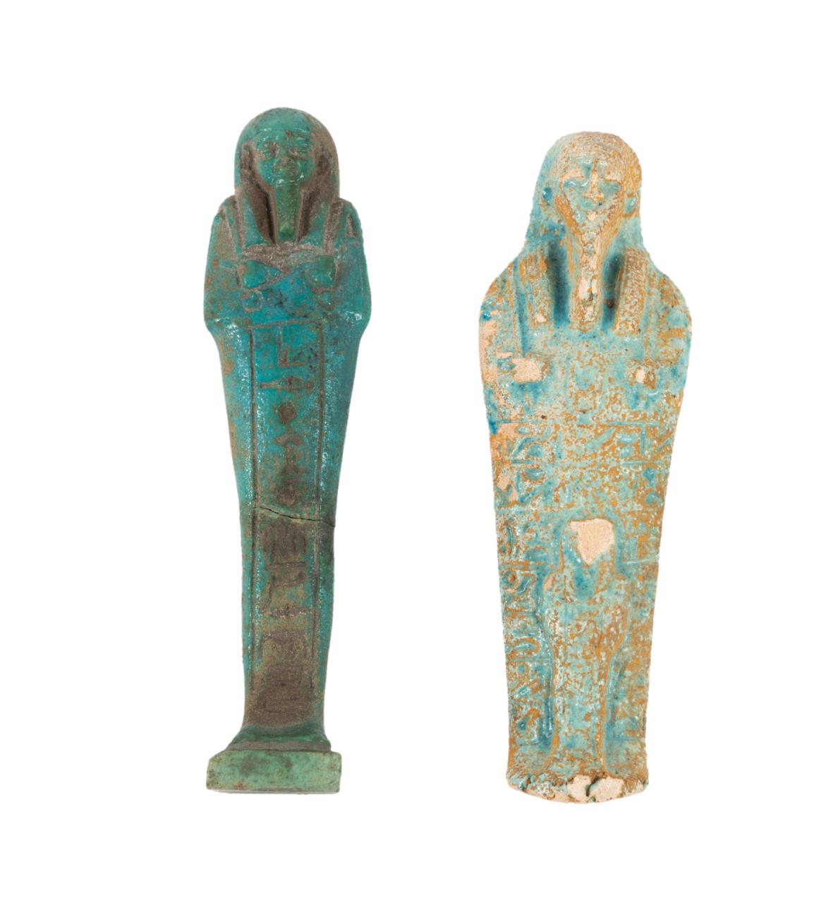 TWO ANCIENT EGYPTIAN USHAPTI FIGURES