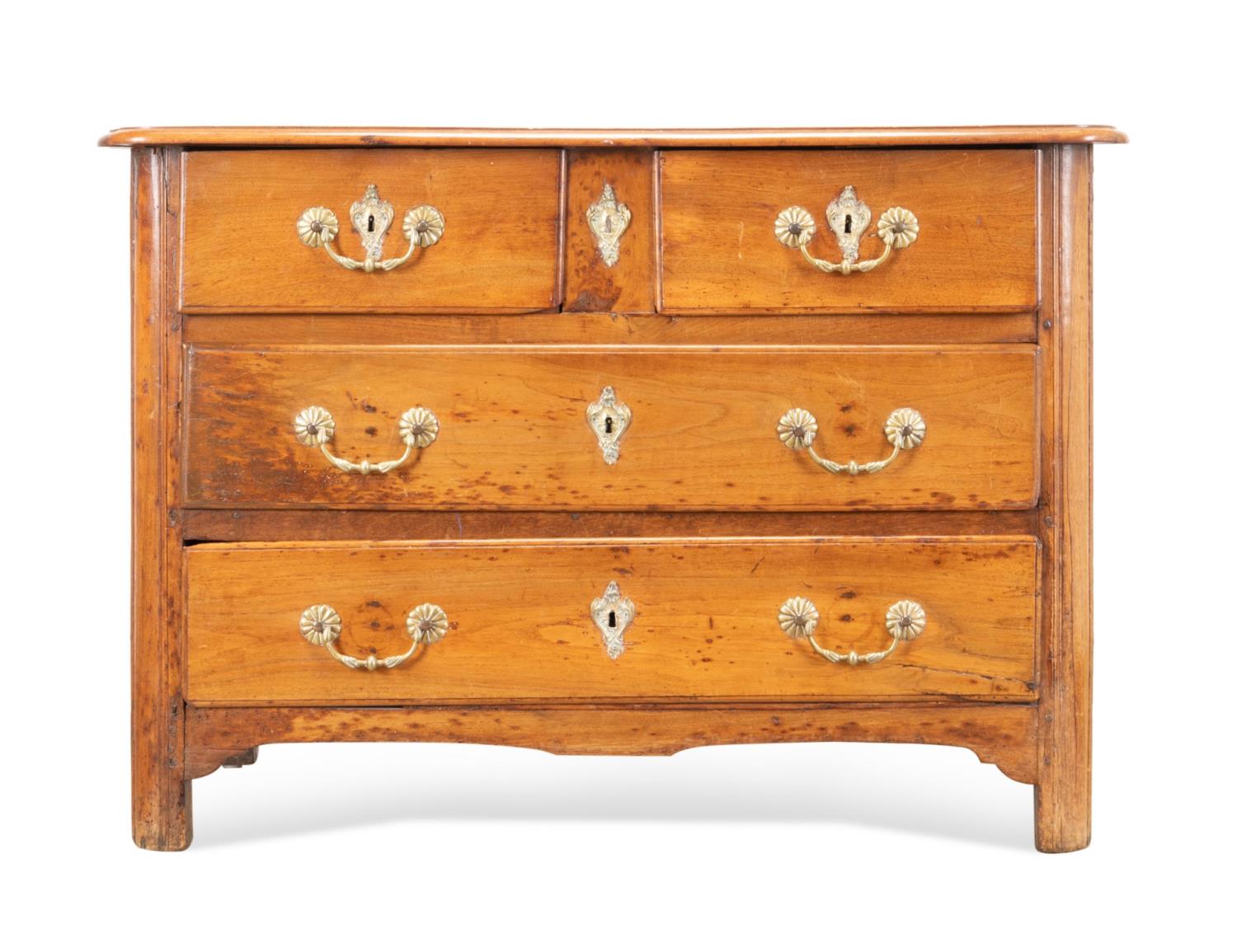 LOUIS XIV STYLE FOUR DRAWER OAK