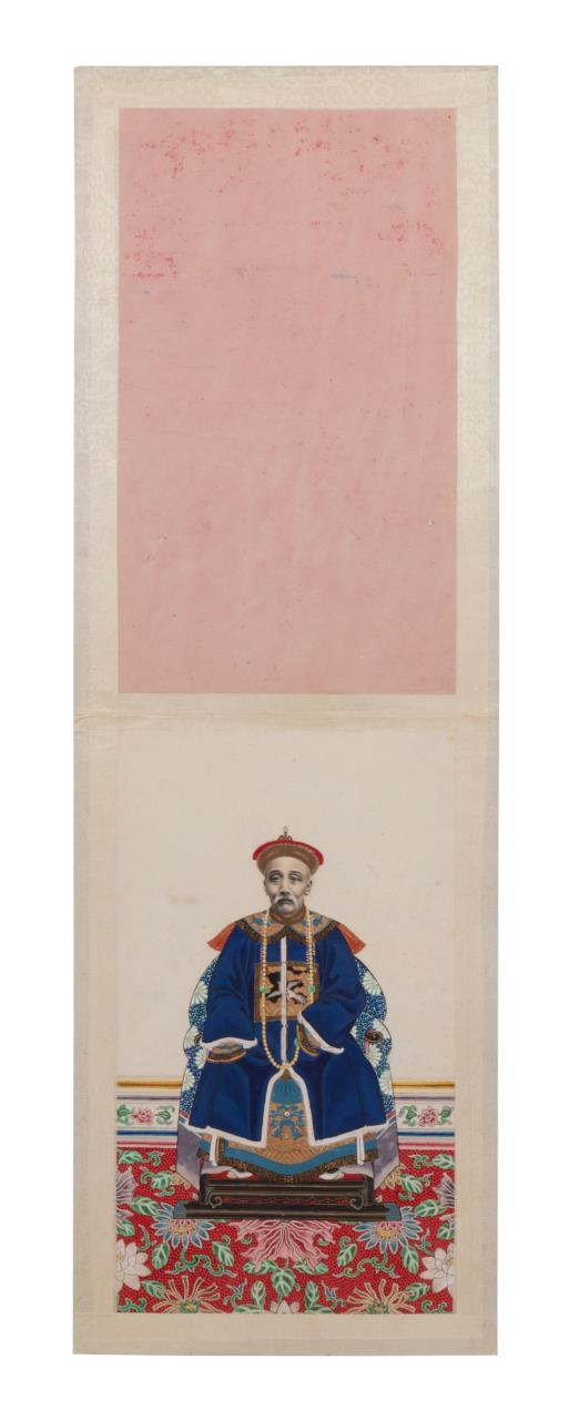 SMALL CHINESE UNFRAMED ANCESTOR