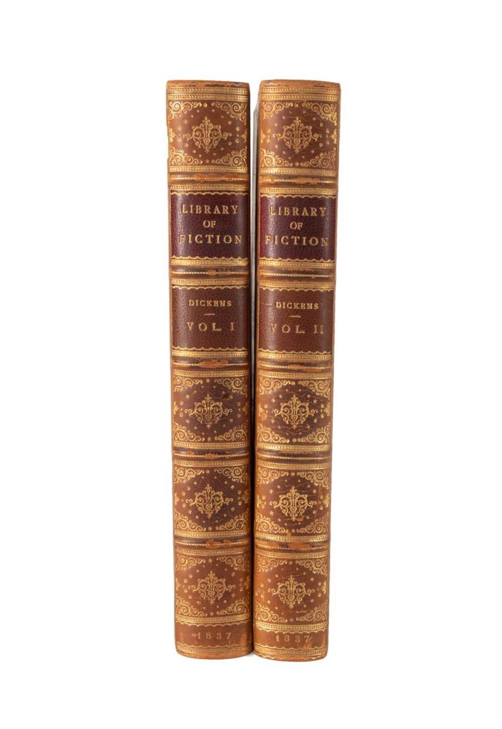 2VOL C DICKENS LIBRARY OF FICTION 3cd53d