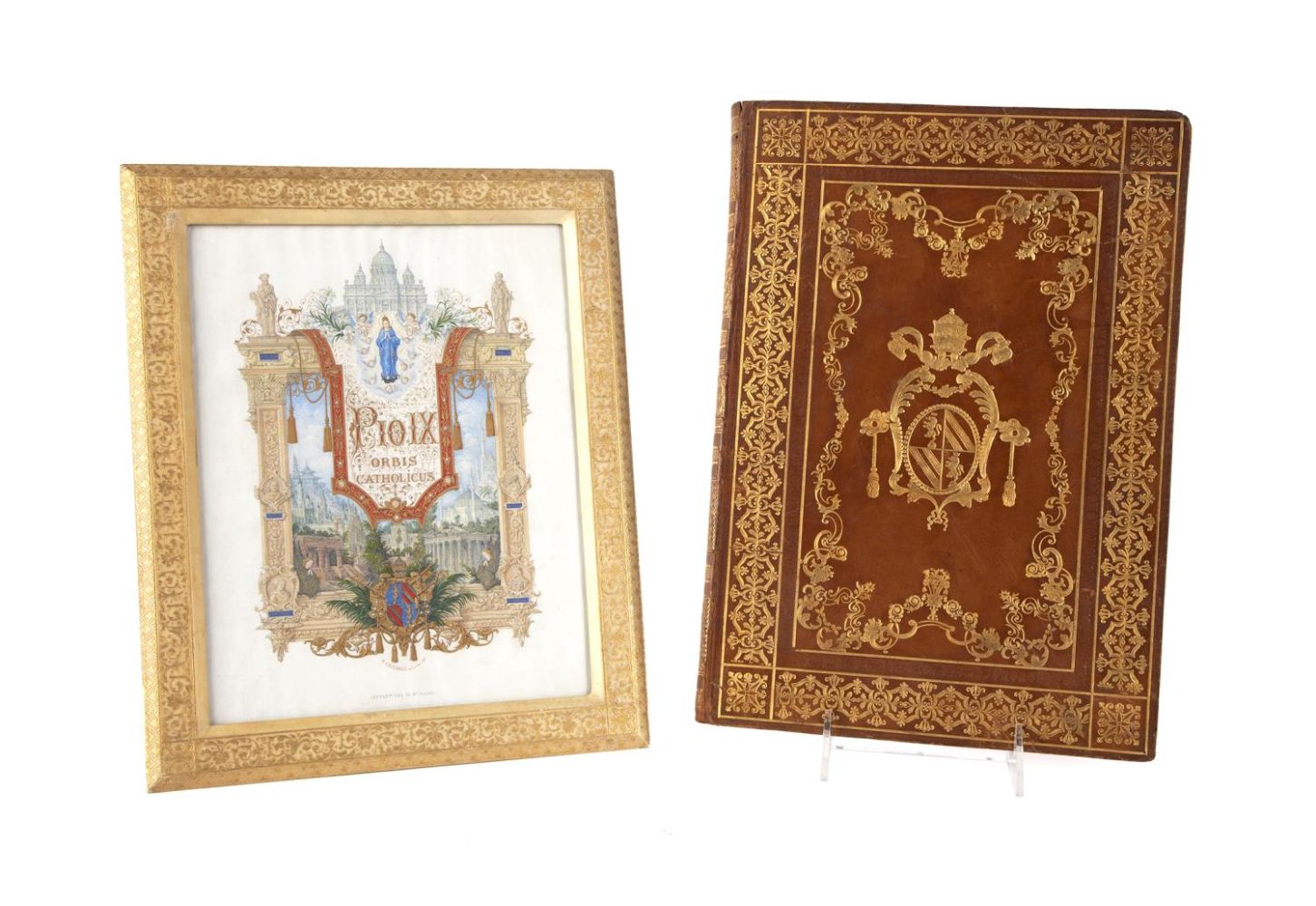 POPE PIUS IX, HANDWRITTEN GIFT BOOK