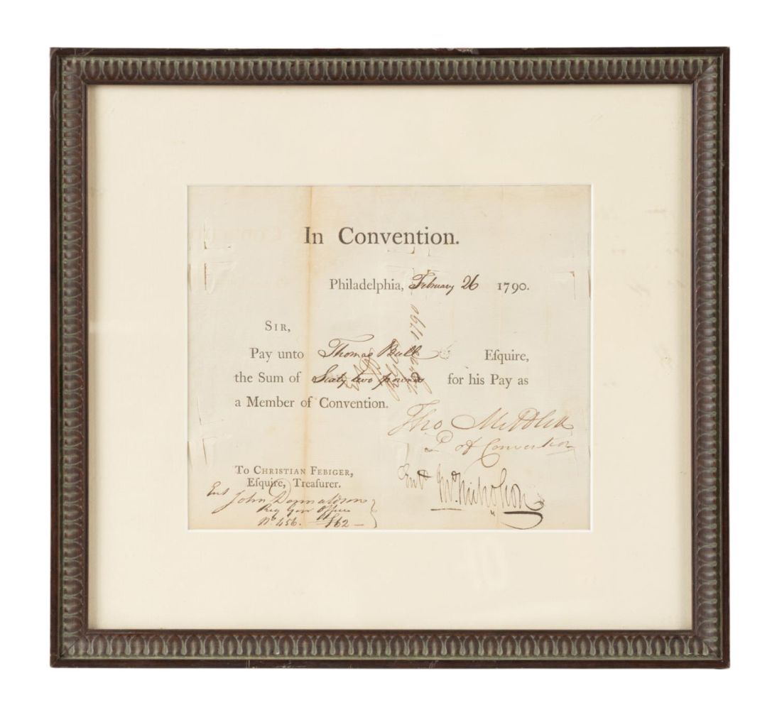 PENNSYLVANIA CONVENTION, SIGNED