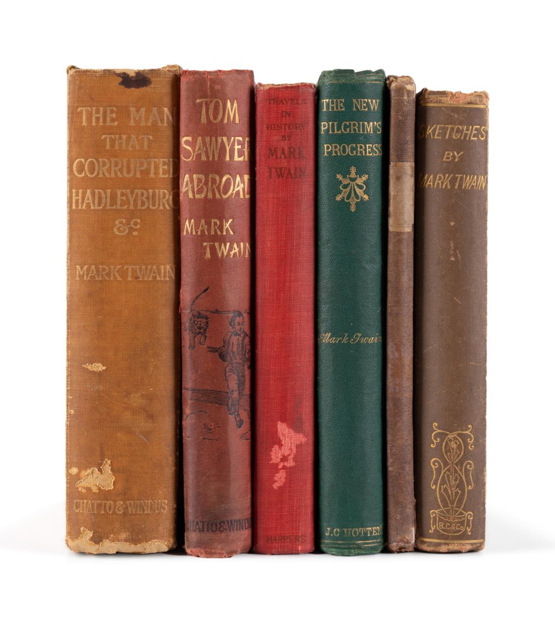 6VOL MARK TWAIN BOOKS WITH FIRST