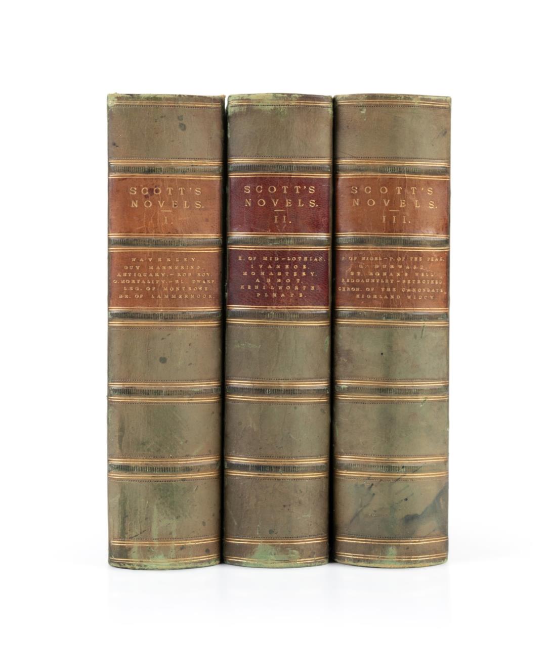 3VOL WALTER SCOTT WAVERLEY NOVELS 1867